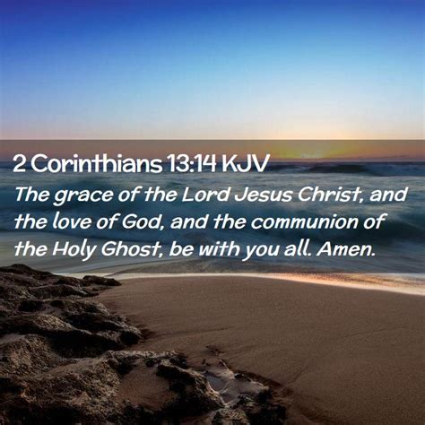 2 Corinthians 13 14 KJV Bible Verse Images