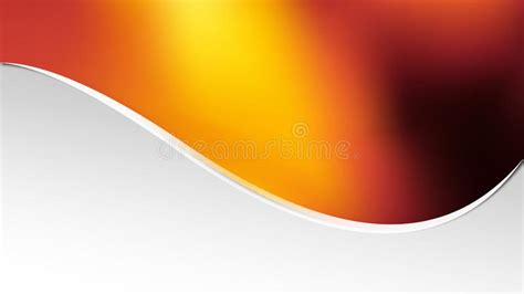 Abstract Orange And Black Wave Business Background Stock Vector