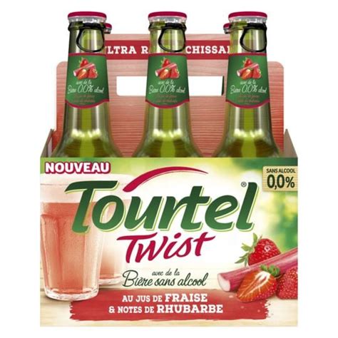 Bi Re Sans Alcool Aromatis Fraise Rhubarbe Twist Tourtel Le Pack De