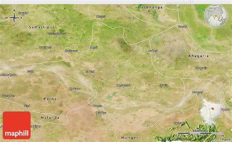 Satellite 3D Map of Begusarai