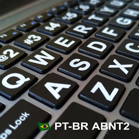 Adesivos Letras Grandes X Mm Fundo Preto Etiquetas P Teclado Para