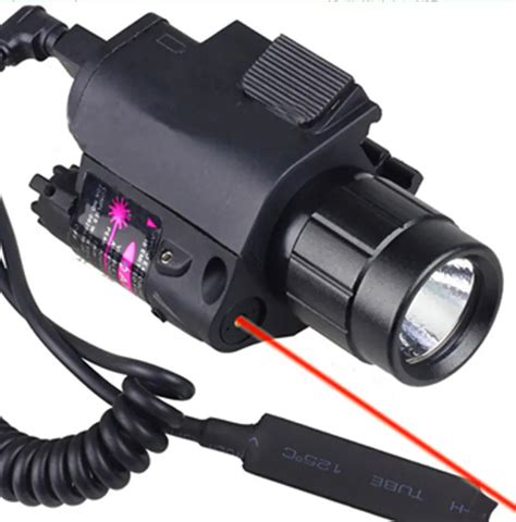 2in1 Tactical CREE LED Flashlight/LIGHT+Red Laser/Sight Combo for Shotgun Glock 17 19 22 20 23 ...