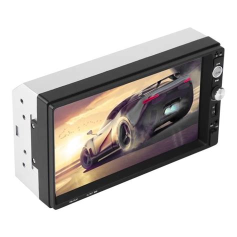 Qiilu Double Din Voiture St R O Pouces Hd Bluetooth Double Din