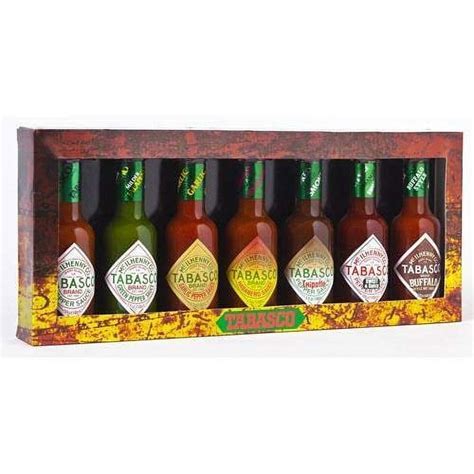 Tabasco Spicy Hottest Assorted Flavor Gift Box Hot Sauce Variety Pack Walmart