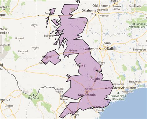 Lost In The Pond U S States That Are Larger Than The Uk U S