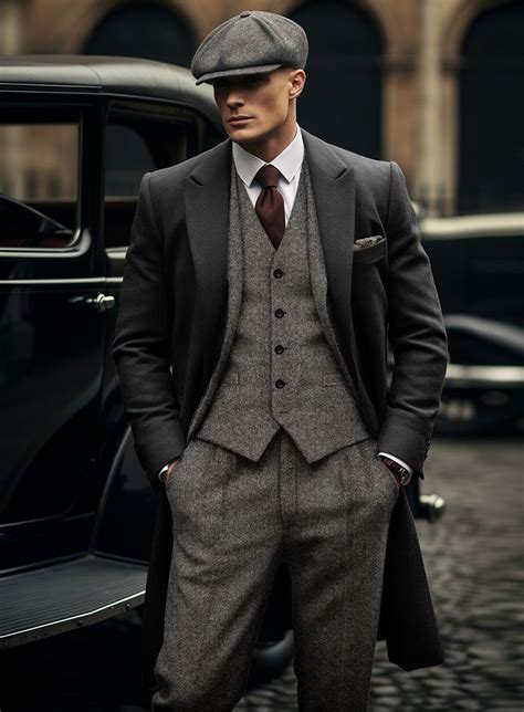 StudioSuits Thomas Shelby Peaky Blinders Gray Tweed Suit In 2024