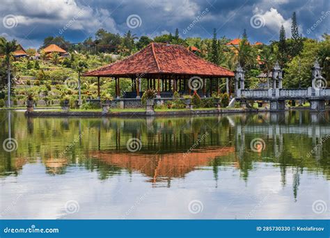 Water Palace Taman Ujung In Bali Balinese Architecture With Water