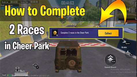 COMPLETE 2 RACES IN THE CHEER PARK HOW TO RACE IN CHEER PARK Pubg And