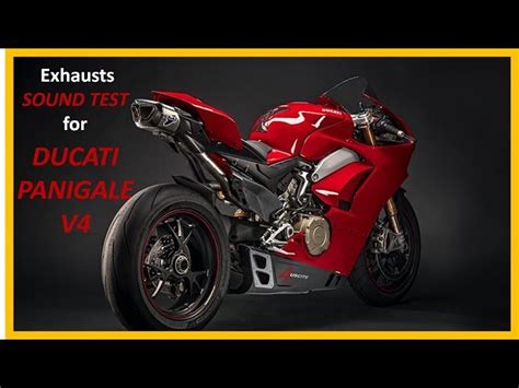 Exhausts Sound Test Ducati Panigale V