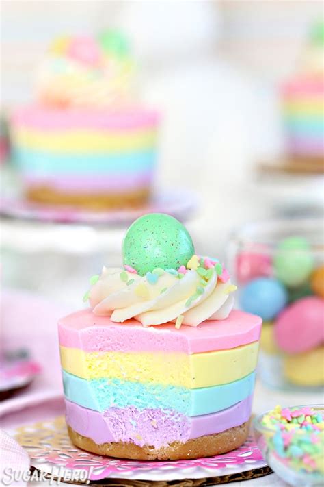 Easter No Bake Mini Cheesecakes Sugarhero