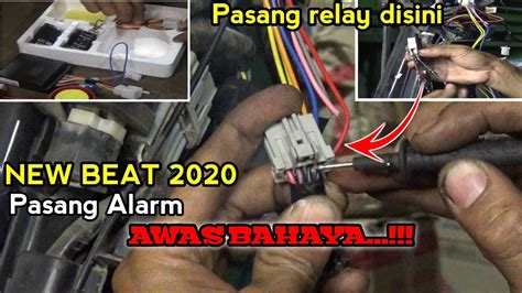 Cara Pasang Alarm Merk Panom Di Motor Honda Beat Anti Jebol Youtube