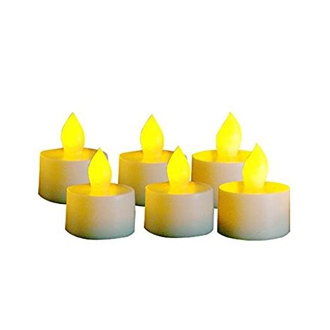 Flameless Led Tea Lights With Timer Realistic Flickering Electric Battery Operated Powered