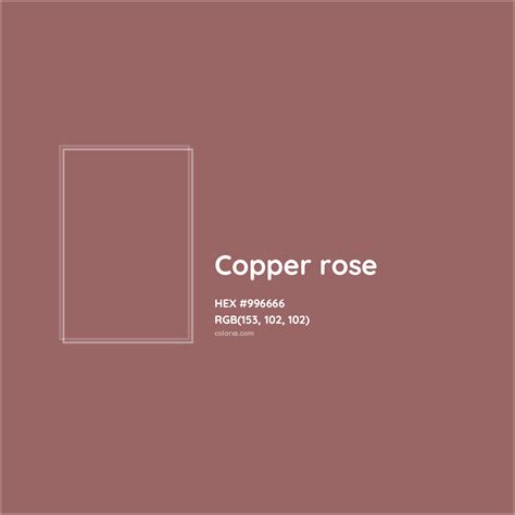 About Copper Rose Color Codes Similar Colors And Paints
