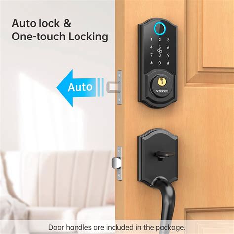 Smart Lock Front Door Smonet Keyless Entry Door Lock With Handle Smart Front Ebay