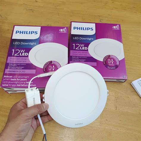 Đèn Led Âm Trần Siêu Mỏng Philips 12w Led Downlight Magneos Dl262