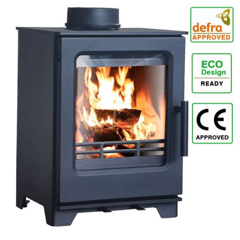 Defra 5KW Log Wood Burning Multifuel Stove Woodburner Fireplace Eco