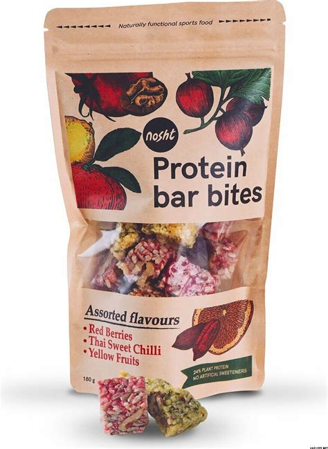 Nosht Assorted Flavours Protein Bar Bites Barres énergétiques Et