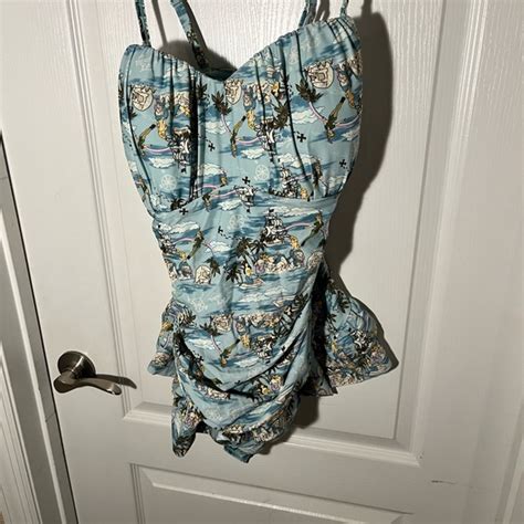 Hot Topic Swim Hot Topic Peter Pan Mermaid Lagoon Retro Swimsuit Poshmark