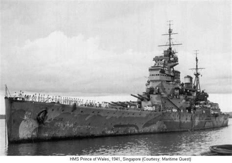 Hms Prince Of Wales British Battleship Ww2