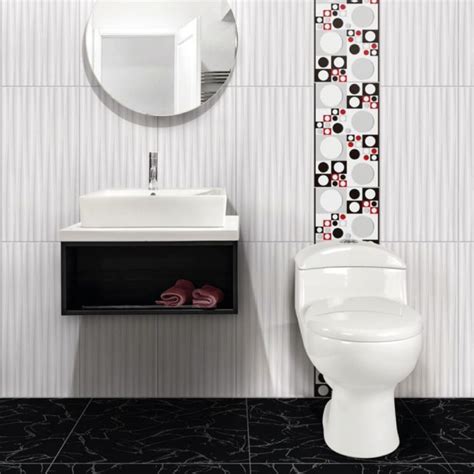 INSERTO DECORADO BAÑO RASH GRIS 27X45 CM CELIMA Ceramicoscaceres