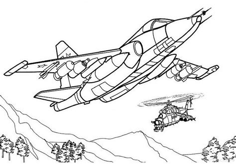 War Plane coloring pages to download and print for free