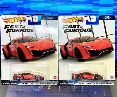 Hot Wheels W Motors Lykan Hypersport Fast And Furious Red Lot Of