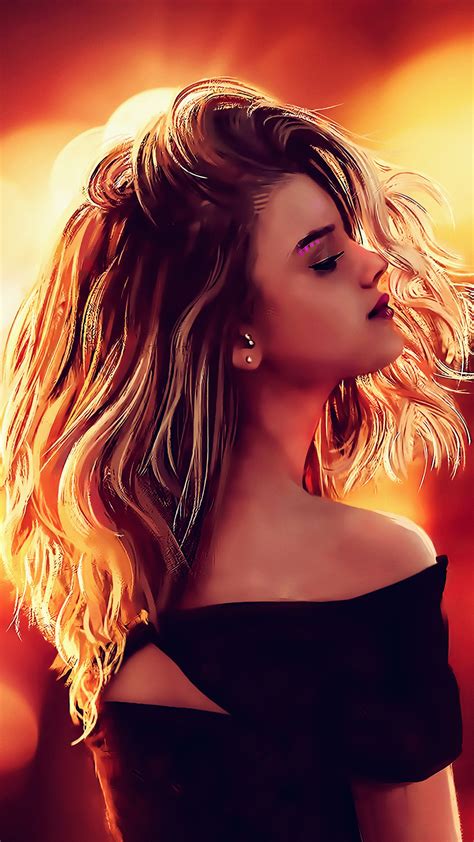 X Long Blonde Hair Artwork K Samsung Galaxy S S Google Pixel Xl Nexus P Lg G
