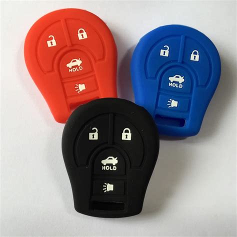 Car Fob Key Shell Silica Gel Silicon Case 4 Button For NISSAN Versa