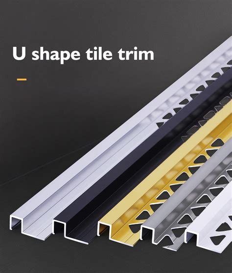 Foshan Factory Aluminum Tile Trim Tile Corner Protect Trim For Wall And