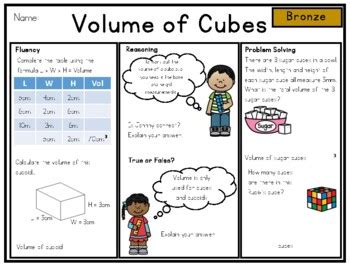 Calculate The Volume Of Cubes And Cuboids Worksheet By The Maths Man UK