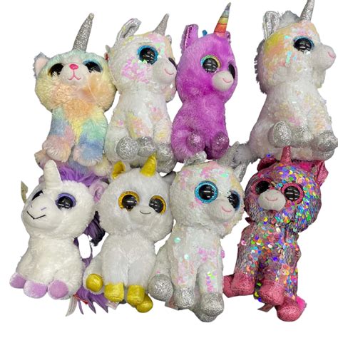 Ty Beanie Boos Sparkly Eyes X Small Unicorns S