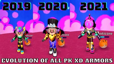 Pk Xd Armor Evolution Of All Armors In Pkxd Games To Play With