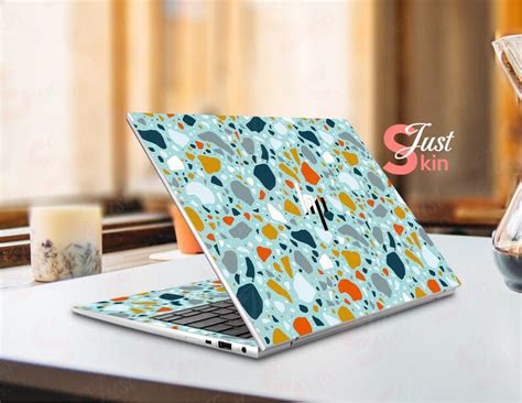 Hp Envy X360 Laptop Skin Pre Cut Personalized Terrazzo Etsy