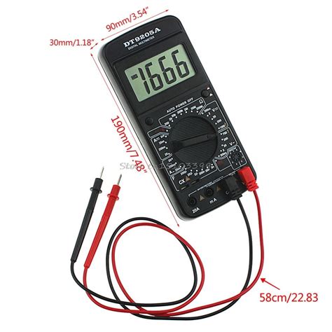 DT9205A Digitale Multimeter Ac Dc Voltmeter Ampere Grandado