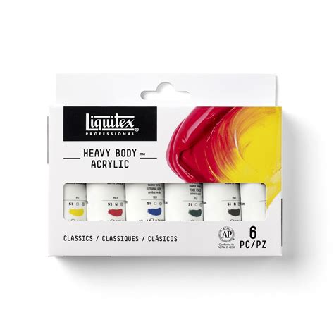 Liquitex Professional Heavy Body Acrylic Color Set 6 Colors