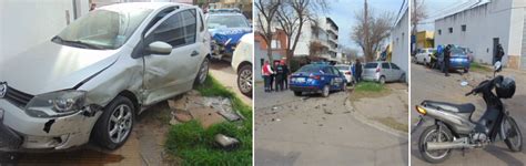 Un móvil policial protagonizó un fuerte accidente en calles de Venado