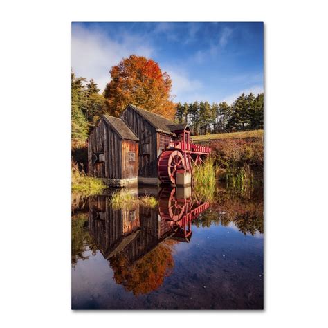 Trademark Fine Art The Old Grist Mill Canvas Art By Michael