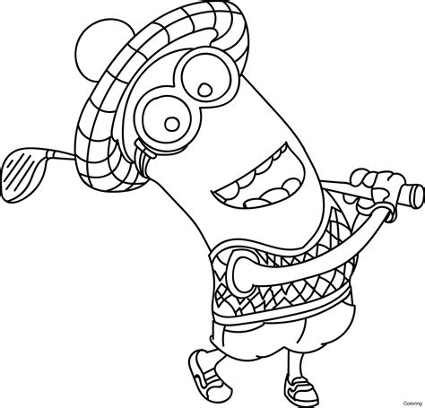 Kevin The Minion Coloring Pages At Free Printable