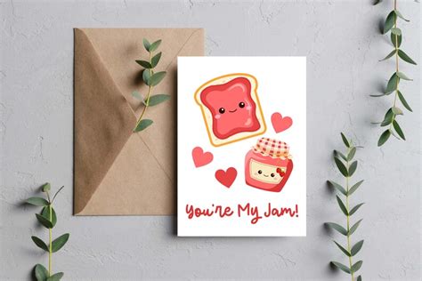 Youre My Jam Printable Card Cute Valentine Card Etsy