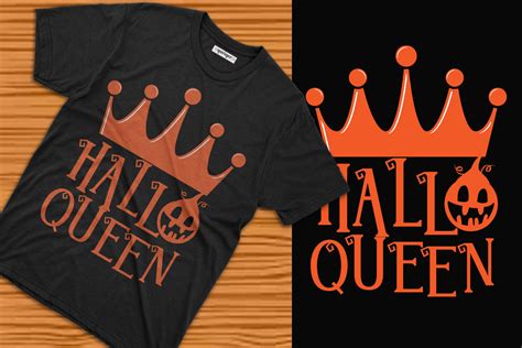 Halloqueen Funny Halloween Tee Design Graphic By Qarigor Inc · Creative