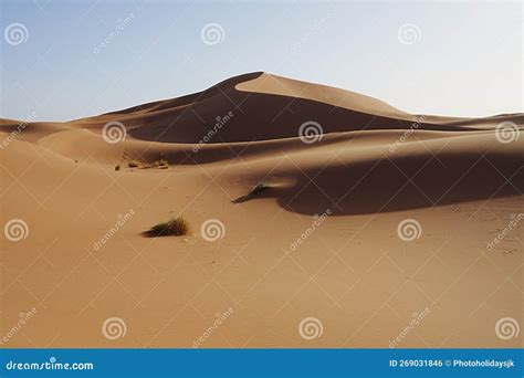 Marvelous Erg Chigaga Dune At Sahara Desert In Southeastern Morocco