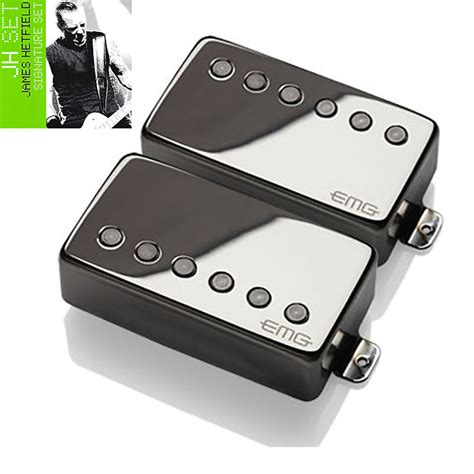 Emg James Hetfield Jh Signature Guitar Pickup Set Black Reverb