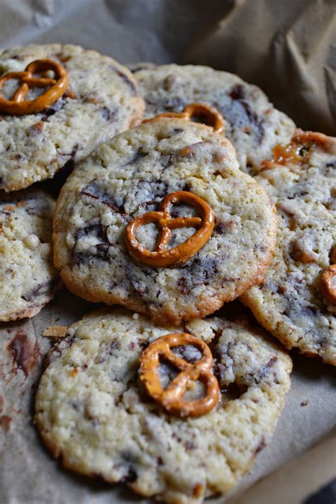 Chocolate Chip Toffee Pretzel Cookies Street Food September The