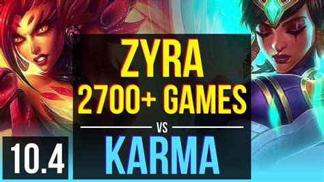 ZYRA Vayne Vs KARMA Ezreal SUPPORT 3 0M Mastery Points 2700