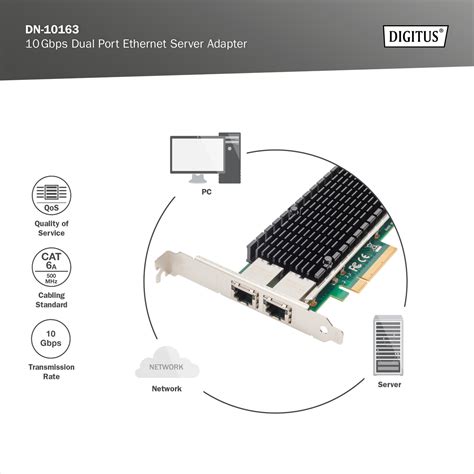 Digitus By Assmann Shop Gbps Dual Port Ethernet Server Adapter