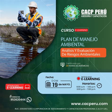 Cacp Perú Curso Plan De Manejo Ambiental Y Análisis Y Evaluación De