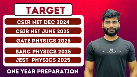 Target Csir Net Dec 2024 Gate 2025 Barc Physics 2025 Csir Net June