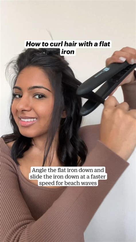 How To Curl Hair With Flat Iron Flat Iron Curls Short Hair Flat