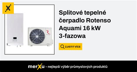 Rotenso Splitové tepelné čerpadlo Aquami 16 kW 3 fazowa merXu