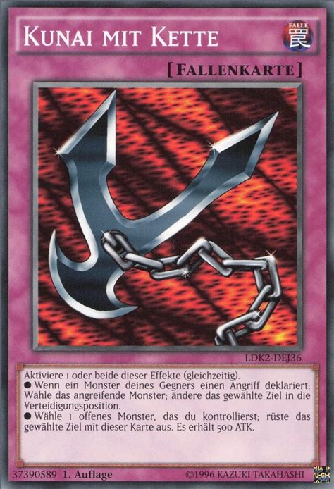 Recollectibles Sammelkarte Yugioh Karte Kunai Mit Kette Deutsch Yu Gi